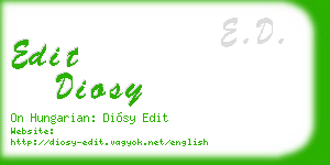 edit diosy business card
